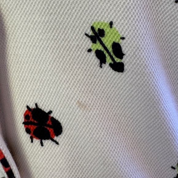 ModCloth Ivory Dress with Colorful Insect Pattern - Picture 8 of 8